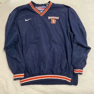 Bronco’s NFL Pro Line Authentic Nike Jacket Pullover 90s with Shirt